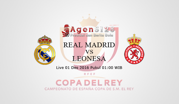 Prediksi Skor Real Madrid vs Leonesa 01 Des 2016